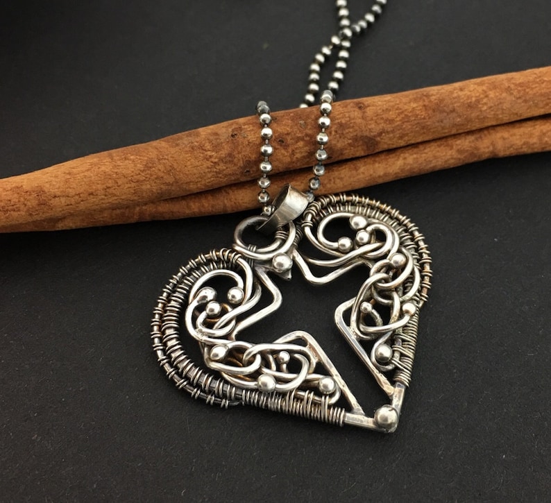 Wire wrapped cross pendant Silver cross pendant. Cross necklace Silver cross necklace Silver cross necklace