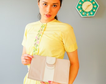 Vintage Leather Shoulder Bag Clutch Purse/ 1980s Purse/ Shoulder Bag/ Vintage Handbag/ Vintage Purse/ Vintage Bag Woman/ Vintage Pocketbook
