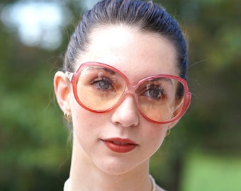 Vintage Sunglasses 1970's Made in France By albert Capraro  New Old stock Multi-color Tone