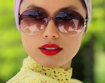Vintage Pierre Cardin Sunglasses 1970's Made in British Hong Kong New Old stock Multi-color Tone