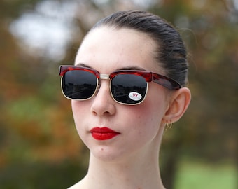 VINTAGE SUNGLASSES: 1980s Brown Tone New Old Stock Made in  display picture 2