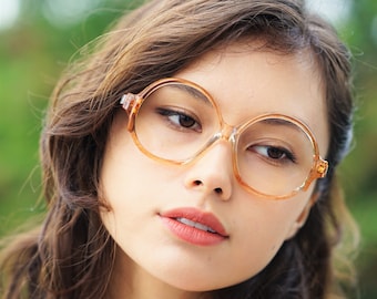 Gafas vintage de los años 70, monturas fabricadas en Francia por Albert Capraro, multicolor, nuevas de antiguo stock, estilo disco retro/grandmacore.