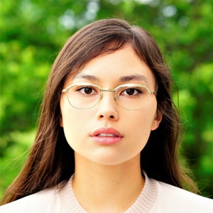 Vintage Eyeglasses 1960s Gold Tone Made In USA 12k Gold Filled Frames New Old Stock All Metal Eyeglass BY Vista