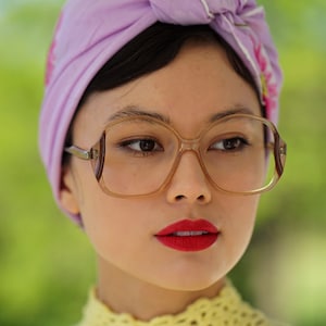 Vintage Oleg Cassini Brillen 1970er Jahre Made In Hong Kong New Old Stock Multicolor Designer Frames Retro Disco Große Größe