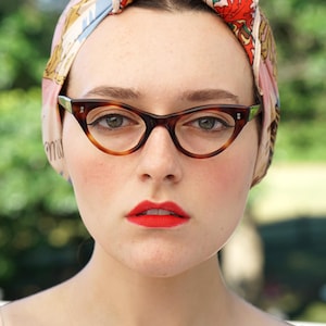 Gafas de ojo de gato vintage de los años 60, Cateye, fabricadas en EE. UU., nuevas y antiguas, gafas de moda, gafas de chica, rockabilly, pin up