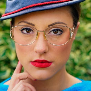 Vintage 1990s Eyeglass Over Size Frame Multi Color Glasses Oversize By Elizabeth Arden new Old Stock Never been Used