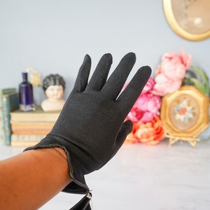 Vintage Leather Ladies Gloves/ 1950s-60s Gloves/ Women Gloves/ Evening Gloves/ Wedding Gloves/ Retro Accessory/ Winter Glove/ Witchy Gloves