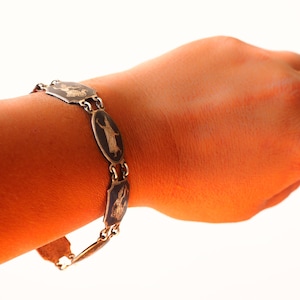 Vintage Siam Sterling Bracelet/  Niellowork/ Sterling Silver Bracelet/  Vintage Bracelet/ Vintage Jewelry/ Costume Jewelry/ 60s Jewelry