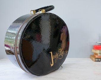 Vintage JUDY LEE Jewelry Traveling Case/ 1950s-60s Train Case/ Vintage Hat Box/ Carry On Luggage/  Vintage Purse/ Retro MCM Luggage