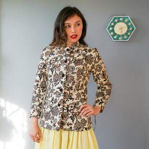 Vintage 1970s Tapestry Jacket Size XS Modern Juniors, Vintage Women Jacket, Women Suit, 1970s Jacket, Retro Clothing, Vintage Women Clothing
