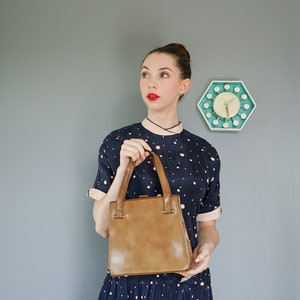 Monedero de cuero vintage / Monedero de los años 50 y 60 / Monedero vintage / Bolso de mano vintage / Bolso vintage para mujer / Cartera vintage / Bolso retro MCM / Bolso de boda