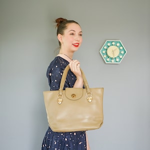 Vintage Faux Leather Tote Bag/ 1980s-90s Purse/ Vintage Purse/ Vintage Handbag/ Vintage Woman Bag/ Y2K Bag/ Retro Bag/ Vegan Leather Bag