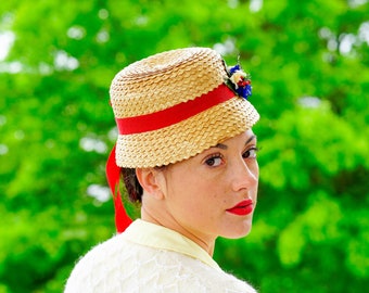 50 思いつけ 60s vintage hat ヴィンテージ フラワー ハット 帽子