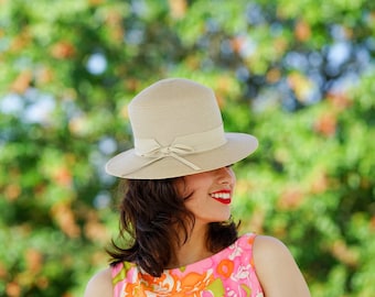 Vintage Straw Boater Hat With Hat Box John Wanamaker, 1950s  display picture 2