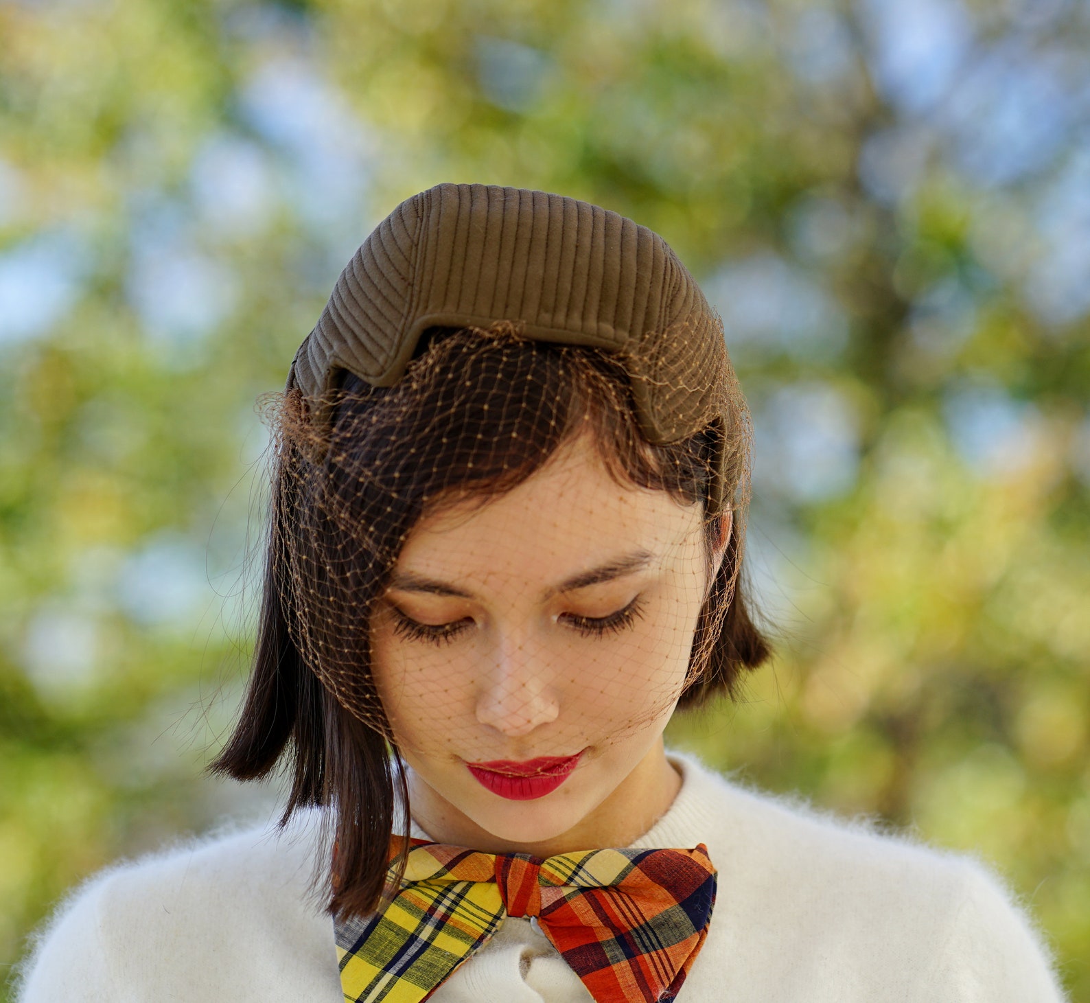 Vintage Half Hat With Veil Vintage Hat 1950s60s Hat Etsy