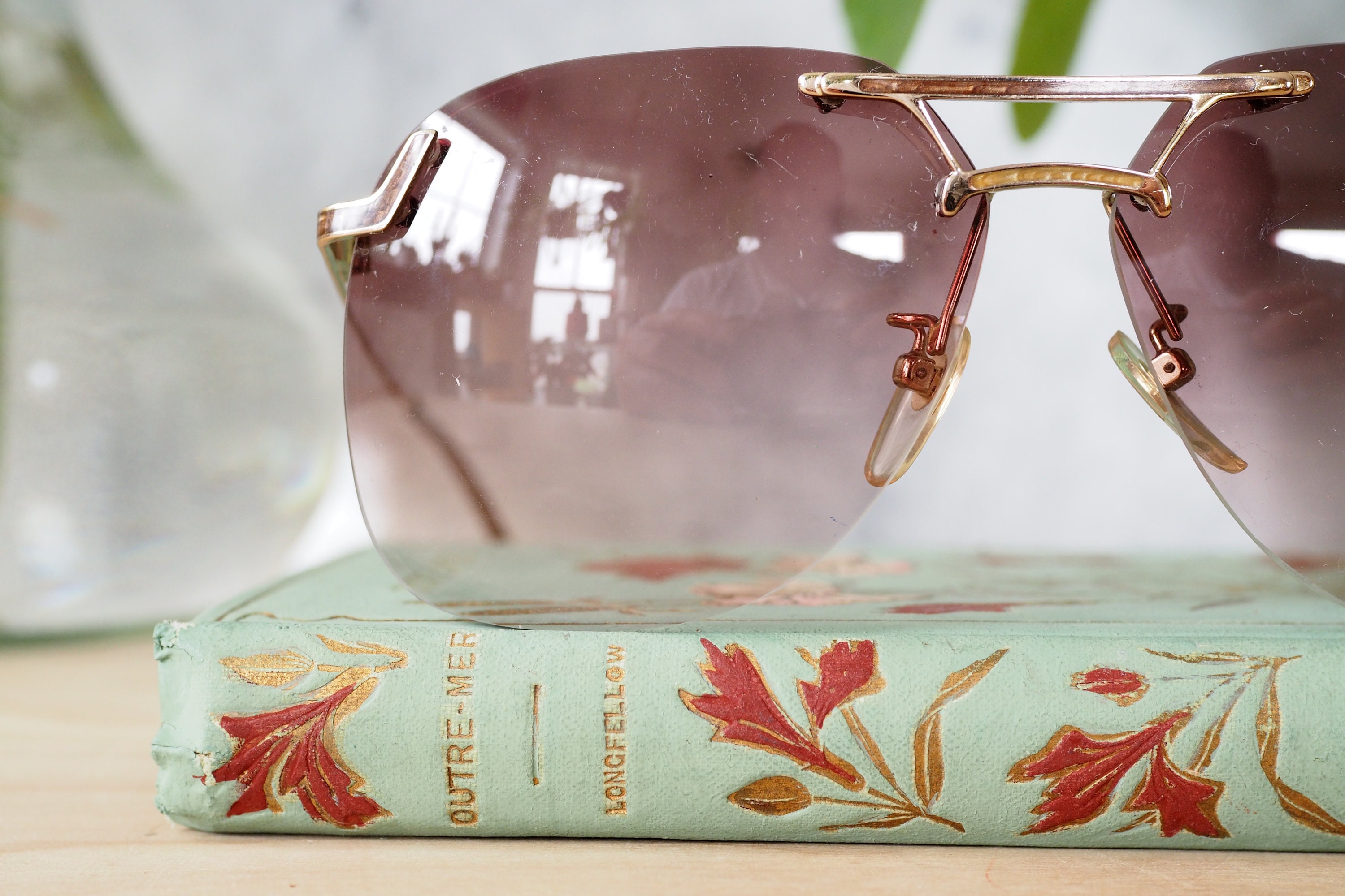 Vintage Tura Sunglasses 1970s Rimless Made in Japan Multi  display picture 2