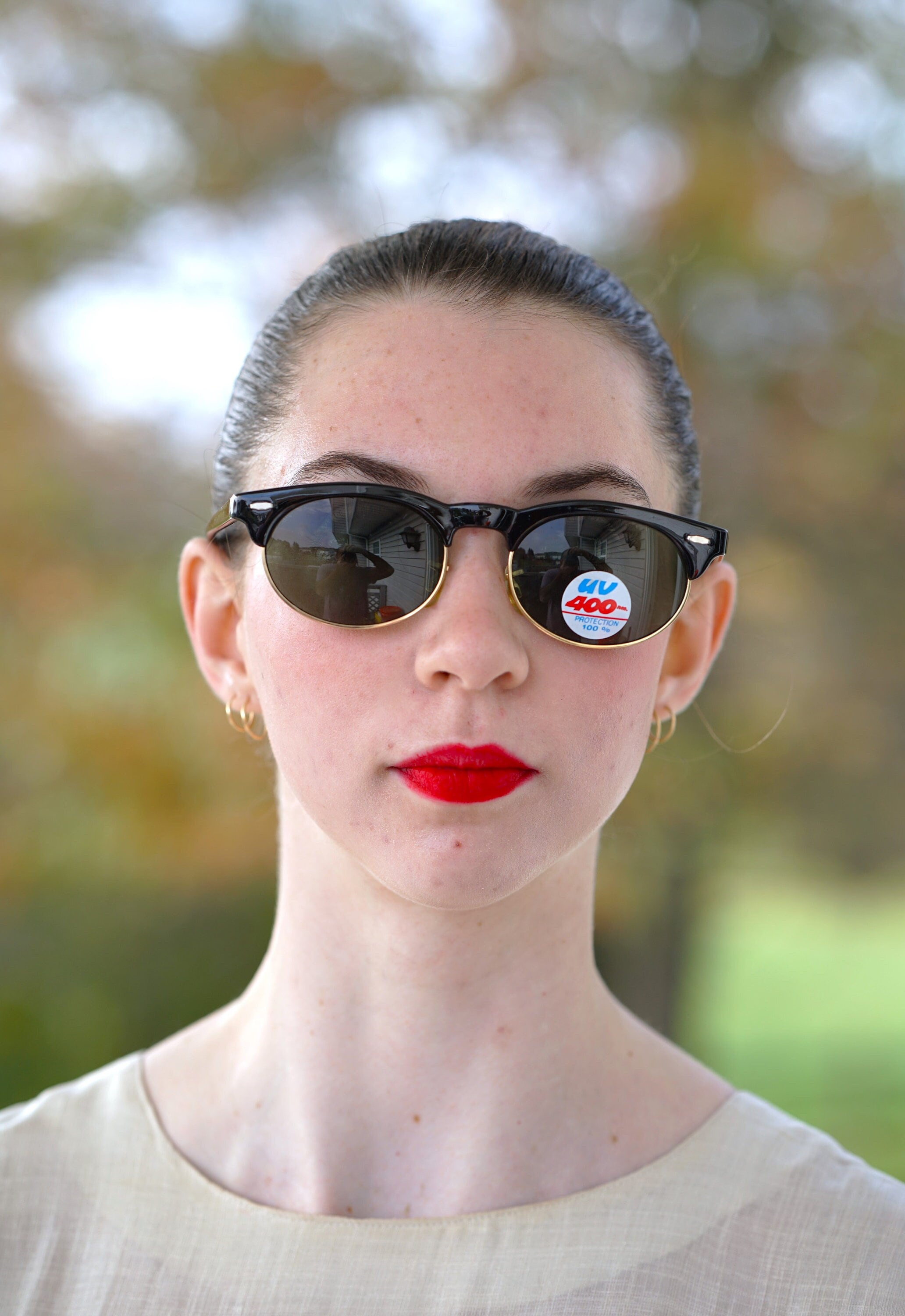 Revlon Vintage Multicolor Oval Browline Sunglasses Revlon Sunglasses - Etsy main image 3