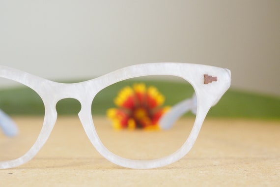 Vintage Eyeglasses Cat eye 1960's Cateye Made In … - image 5