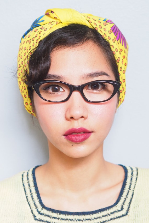 Vintage Cat Eye Frame/ Eyeglasses from 1960s/ Mad… - image 1