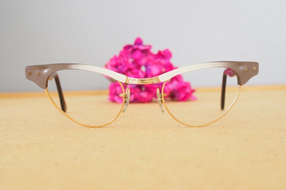 Vintage Eyeglass 1960s cateye glasses/New Old Sto… - image 2