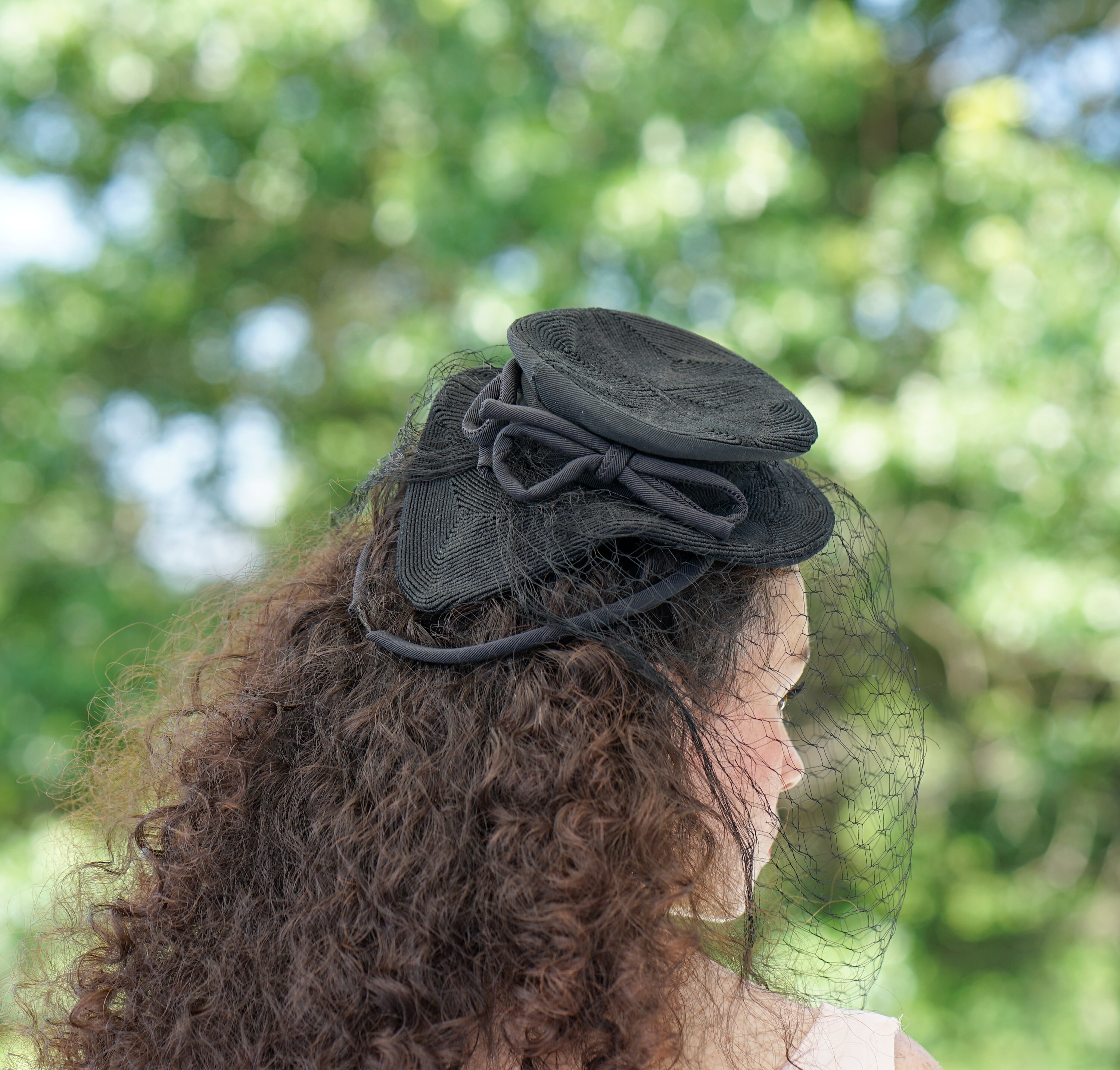 Vintage 1940s Corde Toy Tilt Hat Hat New York Creation  display picture 2