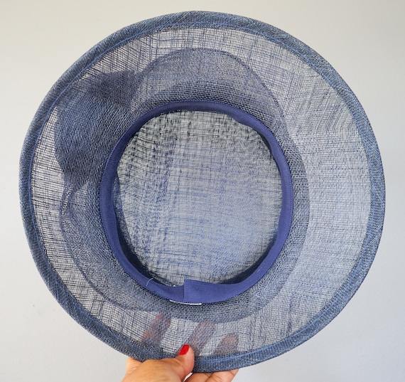 Vintage Straw Floral Bucket Hat, Vintage Church H… - image 9