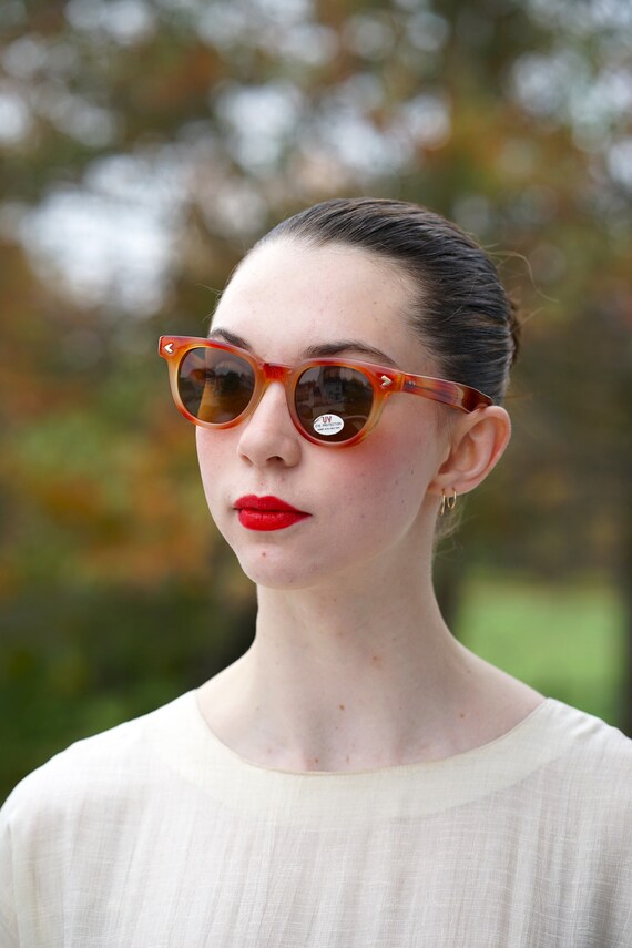 Vintage Sunglasses 1980s Multicolor Brown Tone New Old Stock  display picture 3