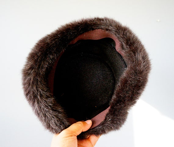 Vintage Rabbit Fur Cossack Hat, Cloche Hat, Vinta… - image 10