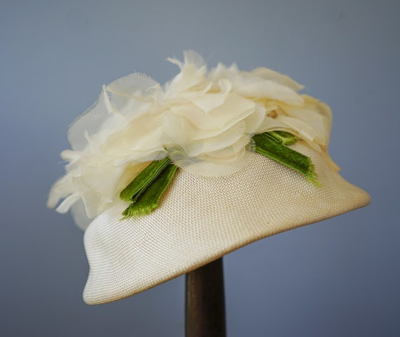 Vintage Floral Bucket Hat, Vintage Hat, 1950s-60s… - image 5