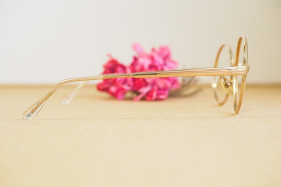 Vintage Eyeglasses Round 1960s Gold Tone Made In … - image 6