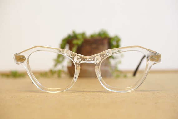 Vintage Eyeglasses 1960s cateye glasses/Frames /Ey