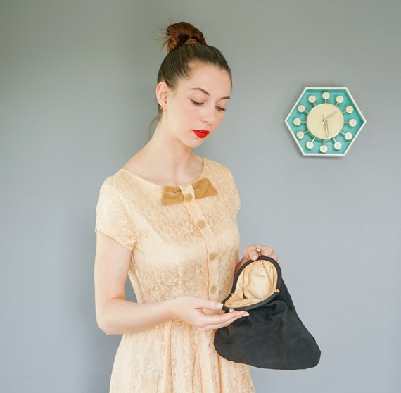 Vintage Fold Over Clutch/ 1940s-1950s Purse/ Vint… - image 3