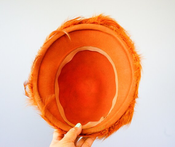 Vintage Pheasant Feather Bucket Hat 