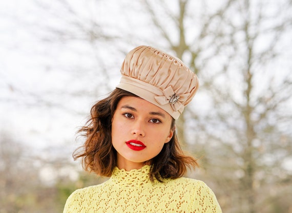Vintage Pillbox Hat, 1950s-60s Hat, Vintage Hat, Vintage  display picture 3