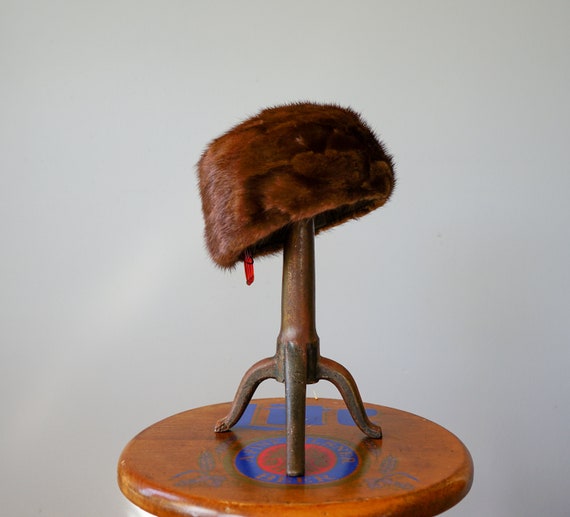 Vintage Fur Mini Pillbox Hat, Vintage Hat, Vintag… - image 7