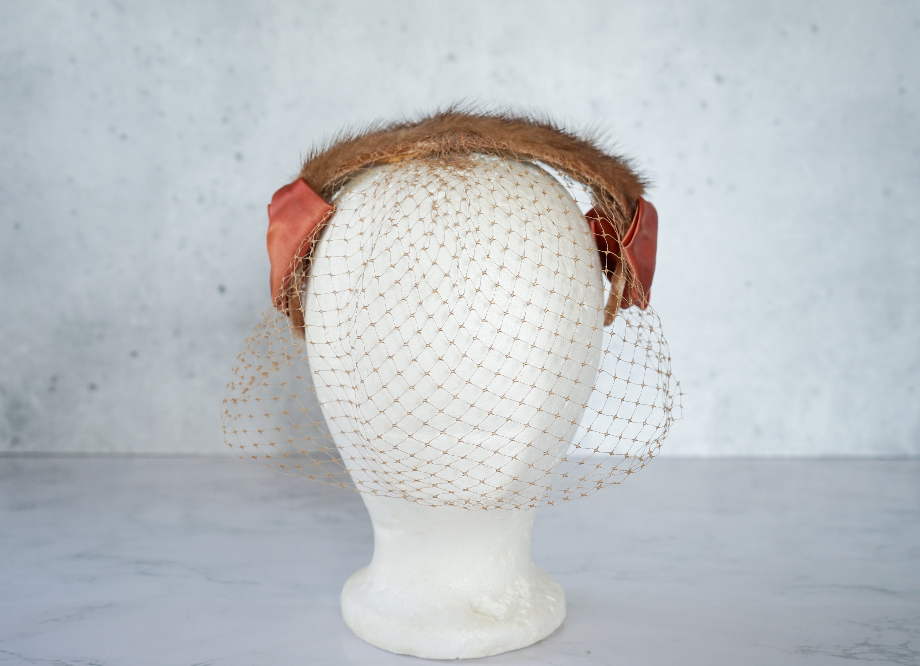 Vintage Fur Headband Hat With Veil, Whimsy Hat, Vintage Hat, 1950s Hat, Women Hat, Cocktail Hat, Fall Winter Hat, MCM Retro Hat, Fascinator - Etsy Vintage Fur Headband Hat With Veil, Whimsy Hat, Vintage Hat, 1950s Hat, Women Hat, Cocktail Hat, Fall Winter Hat, MCM Retro Hat, Fascinator - Etsy