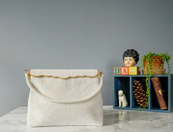 Vintage French Bead Purse/ 1950s Purse/ Vintage Cl