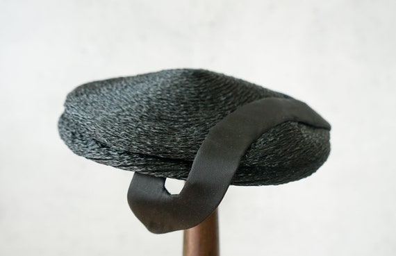 Vintage Straw Half Hat, Vintage Hat, 1950s Hat, W… - image 7