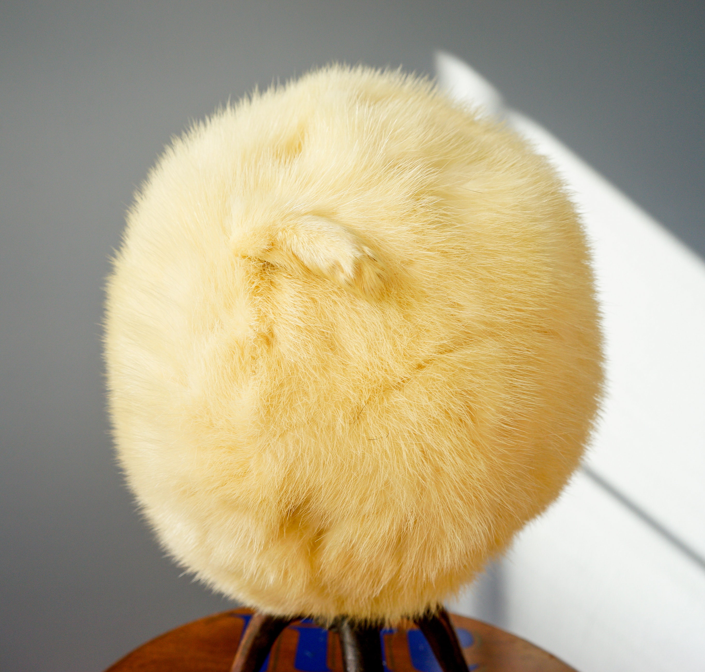 Vintage Rabbit Fur Cossack Hat, Cloche Hat, Vintage Fur Winter Hat