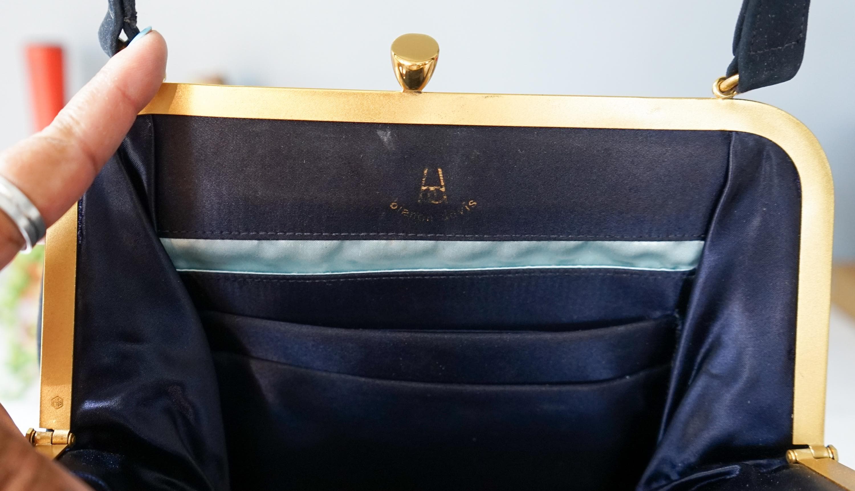 Vintage Bienen Davis Leather Frame Purse/ 1950s Purse Vintage Bienen Davis Leather Frame Purse/ 1950s Purse