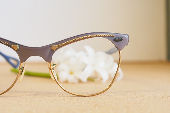 Vintage Cat Eye Glasses 1960's Cateye  Made In US… - image 5