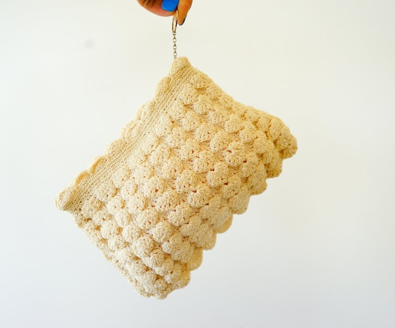 Vintage 1940s Crochet Purse/ Crochet Bag/ Vintage… - image 2