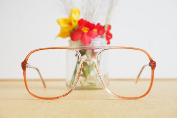 Vintage eyeglasses 1970s Frames Multi color tone … - image 2