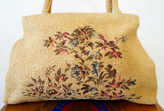 Vintage Floral Tapestry Purse/ Embroidery Purse/ … - image 9