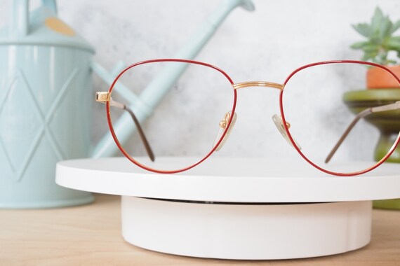 Vintage eyeglasses 1990's Frames/eyeglass/hipster… - image 5