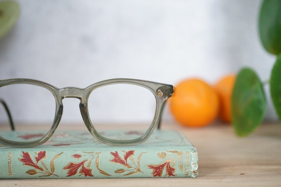 Vintage American Optical Eyeglasses 1970's Green … - image 2