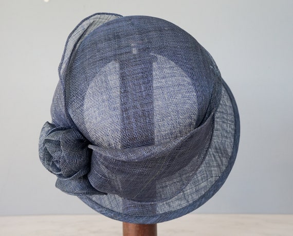 Vintage Straw Floral Bucket Hat, Vintage Church H… - image 7