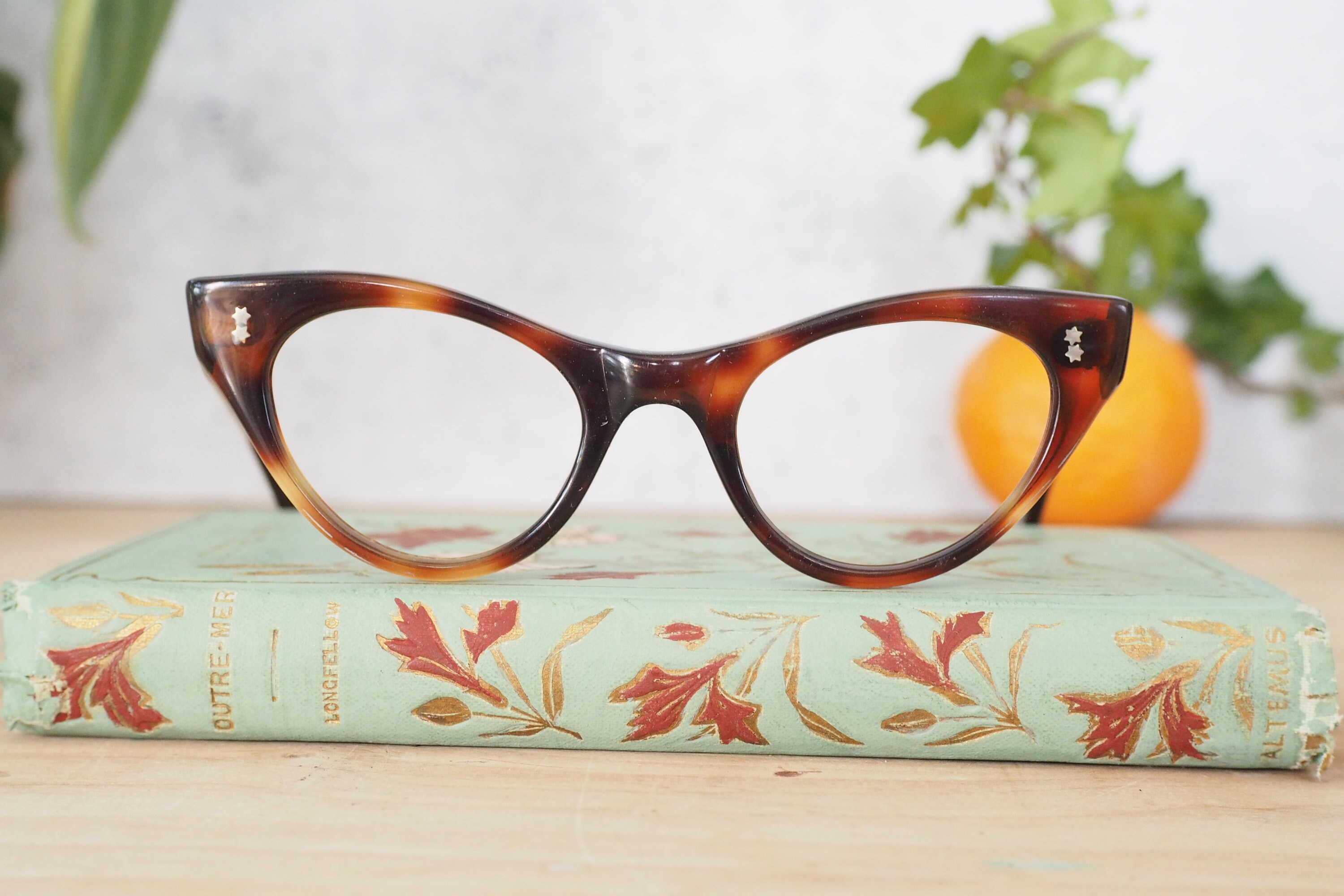Vtg VAM Cat Eye Eyeglasses Frame Made in USA Glasses Frames Eyewear 1960s *READ* Vintage Cat Eye Glasses 1960 main image 3