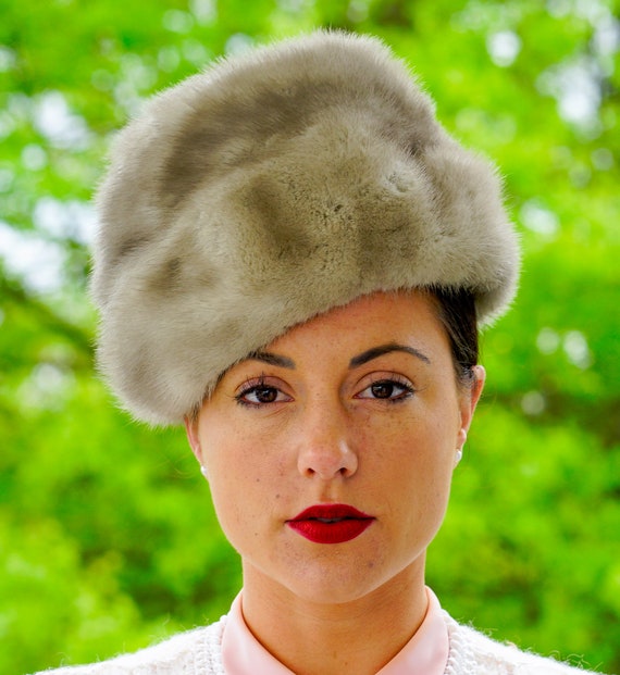 Vintage Fur Hat, Vintage Cloche Hat, Vintage Hat,… - image 4