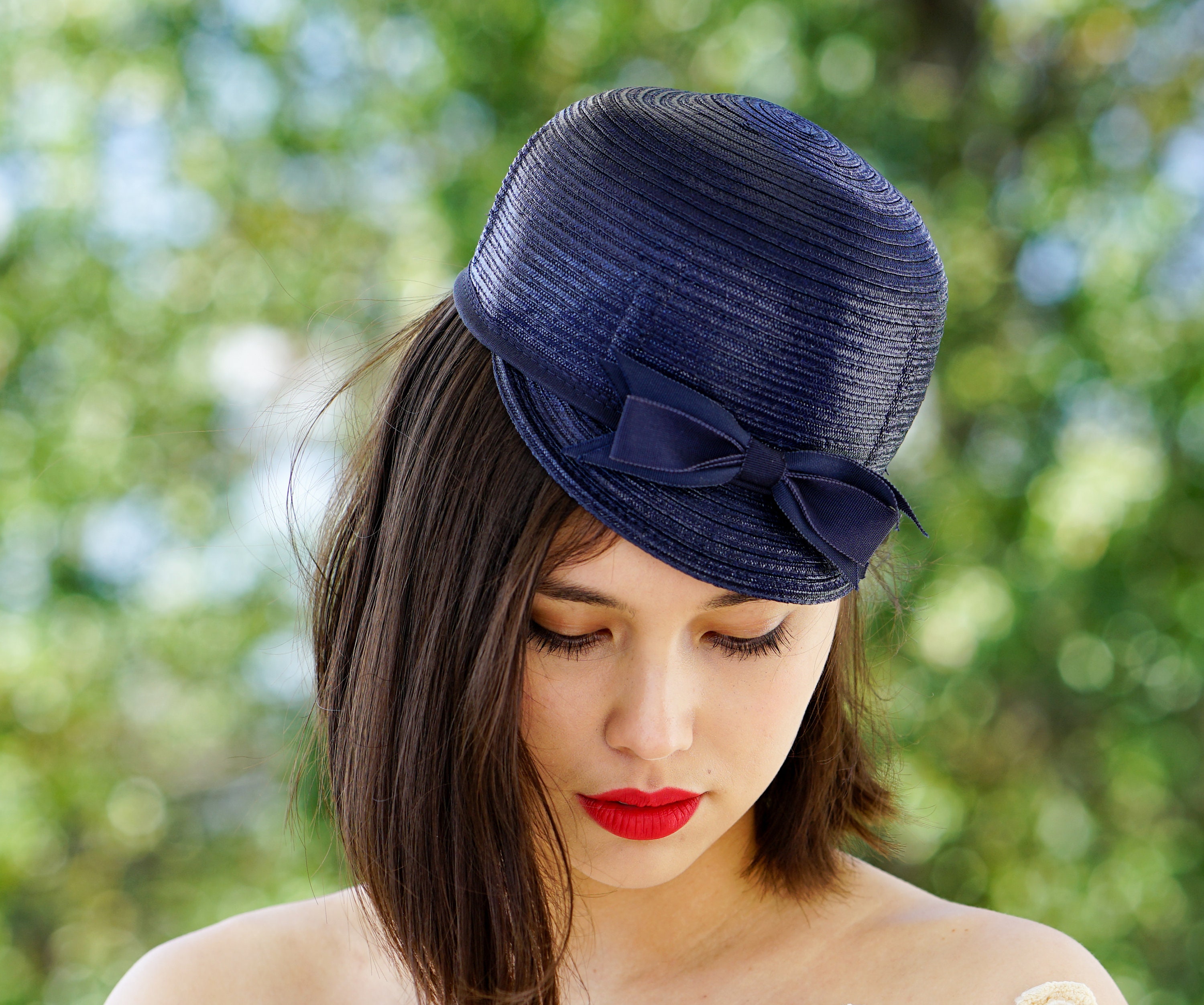 Vintage Straw Women Cap Hat 1950s60s Hat Vintage Hat Etsy